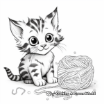 Bengal Kitten Coloring Pages 4