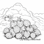 Berry Mix: Blackberry and Raspberry Coloring Sheets 1