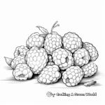 Berry Mix: Blackberry and Raspberry Coloring Sheets 3