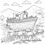 Biblical Scene Coloring Pages: Noah's Ark 2