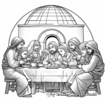Biblical Setting Last Supper Coloring Pages 4