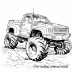 Big Mud Truck Coloring Pages for Enthusiasts 3