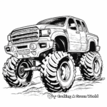 Big Mud Truck Coloring Pages for Enthusiasts 4