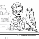 Birds and Vet Tech Coloring Pages 2