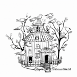 Birds Escape from Bird Cage Coloring Pages 2
