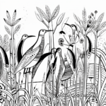 Birds of Paradise Coloring Pages 3