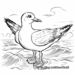 Birds of the Ocean: Seagull Coloring Pages 3