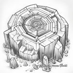 Bismuth Geode Art Coloring Pages 4