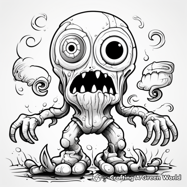 Scary Halloween Coloring Pages - Free &amp; Printable!