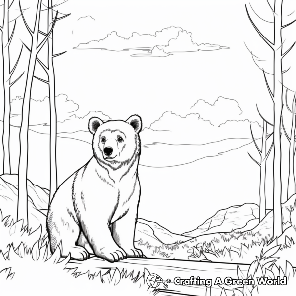 Black Bear Coloring Pages - Free &amp; Printable!