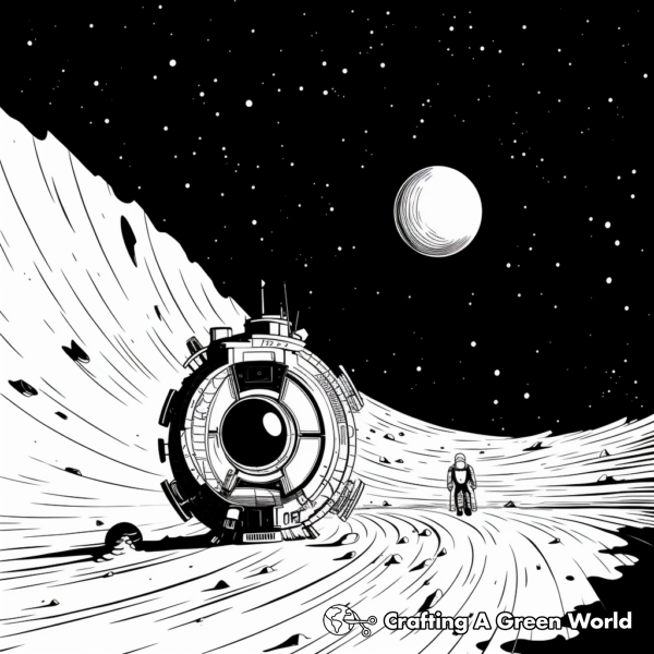 Black Hole Coloring Pages - Free &amp; Printable!