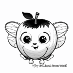 Blackberry Bumble Bee Interaction Coloring Pages 1