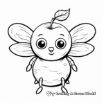 Blackberry Bumble Bee Interaction Coloring Pages 2