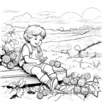 Blackberry Picking Scene Coloring Pages 4
