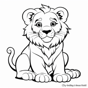 Blank Animal Coloring Pages for Kids 2