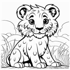 Blank Animal Coloring Pages for Kids 4
