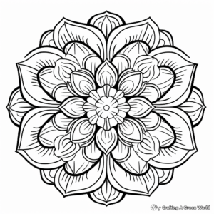 Blank Mandala-Style Coloring Pages 2