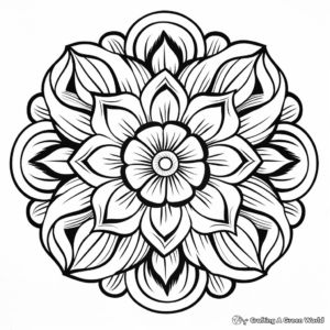 Blank Mandala-Style Coloring Pages 3