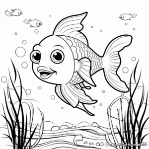 Blank Sea Creatures Coloring Pages 3