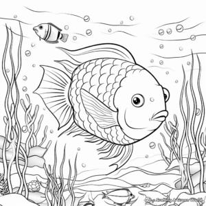 Blank Sea Creatures Coloring Pages 4