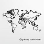 Blank World Map Coloring Pages 1
