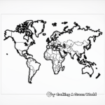 Blank World Map Coloring Pages 2