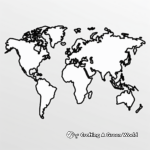Blank World Map Coloring Pages 3