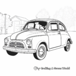 Blast from the Past: Fiat 500 Coloring Pages 3