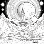 Blast-off into Space with Printable Planet Coloring Pages 1