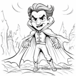 Blood-Curdling Dracula Coloring Pages 1