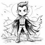 Blood-Curdling Dracula Coloring Pages 3