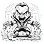 Blood-Curdling Dracula Coloring Pages 4