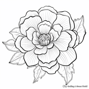 Blooming Cactus Flower Coloring Sheets 2