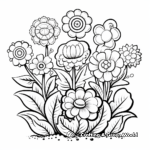Blooming Flower Garden Coloring Pages 1
