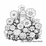 Blooming Flower Garden Coloring Pages 2