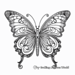Blue Tiger Butterfly Mandala Coloring Sheets for Artists 2