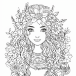 Boho Rainbow with Inspirational Quotes Coloring Pages 4