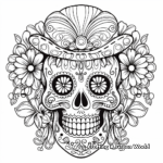Boho Skull Coloring Pages for Daring Artists 3