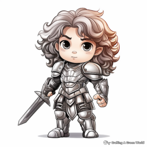 Bold and Beautiful Armor of God Coloring Pages 1
