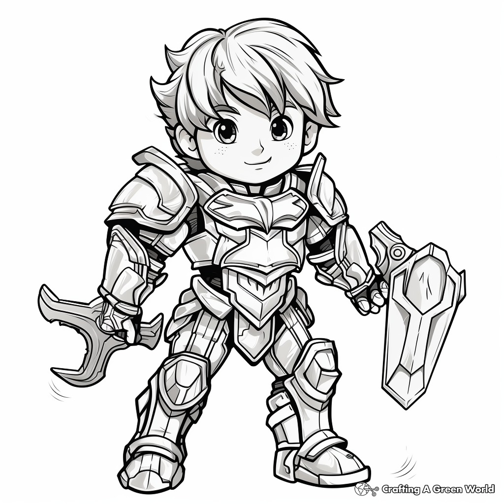 Bold and Beautiful Armor of God Coloring Pages 4
