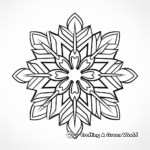 Bold and Beautiful Snowflake Coloring Pages 1