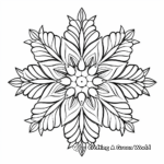Bold and Beautiful Snowflake Coloring Pages 2