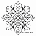 Bold and Beautiful Snowflake Coloring Pages 4