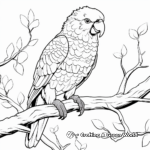 Bold and Bright Macaw Coloring Pages 1