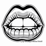Bold Rocker Lips Coloring Pages 3