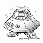 Bold Spacecraft: Alien Spaceship Coloring Pages 1