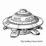 Bold Spacecraft: Alien Spaceship Coloring Pages 3