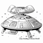 Bold Spacecraft: Alien Spaceship Coloring Pages 4
