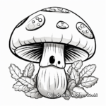 Boletus Mushroom Coloring Pages for Kids 4