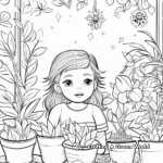 Botanical Aesthetic Coloring Pages for Plant Lovers 3